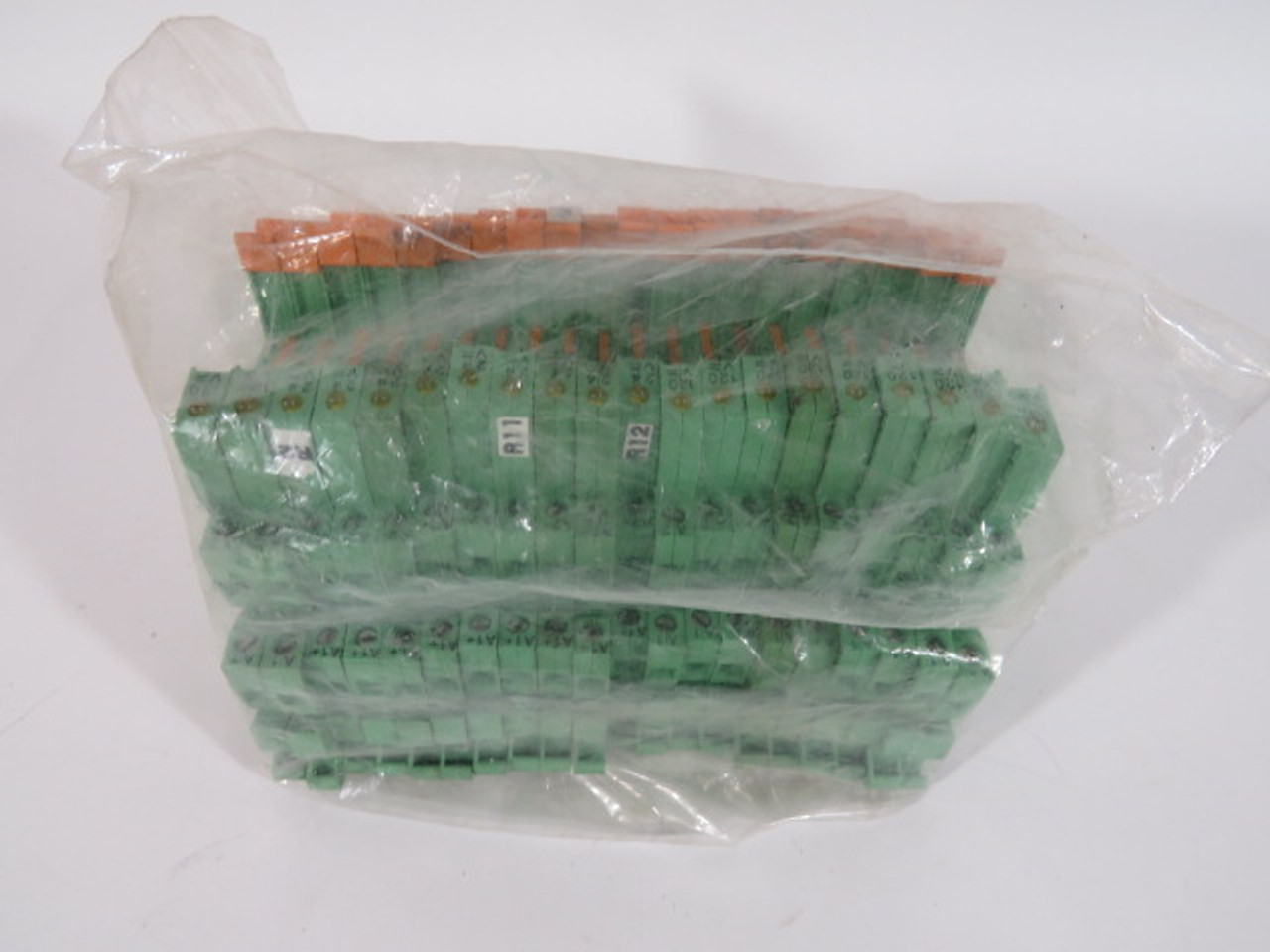 Phoenix Contact 2966032 Terminal Block GREEN/ORANGE Lot of 20 USED