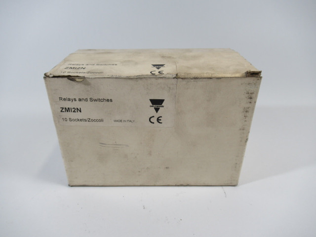 Carlo Gavazzi ZMI-15/2N Relay Socket 2 Pole 300VAC 12/10A Pack of 8 ! NEW !