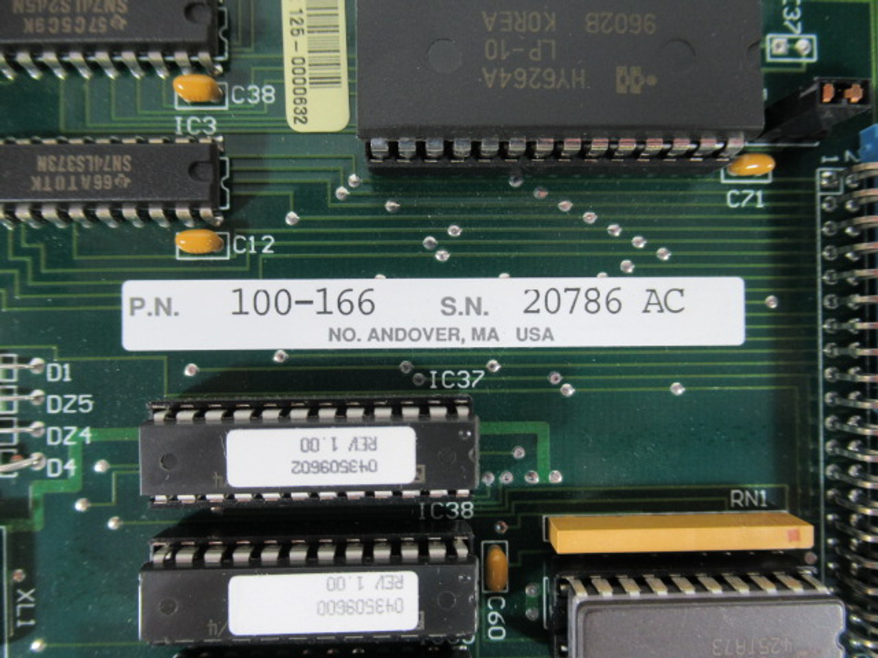 Modicon 100-166 DNP-II Axis BD PC Board USED