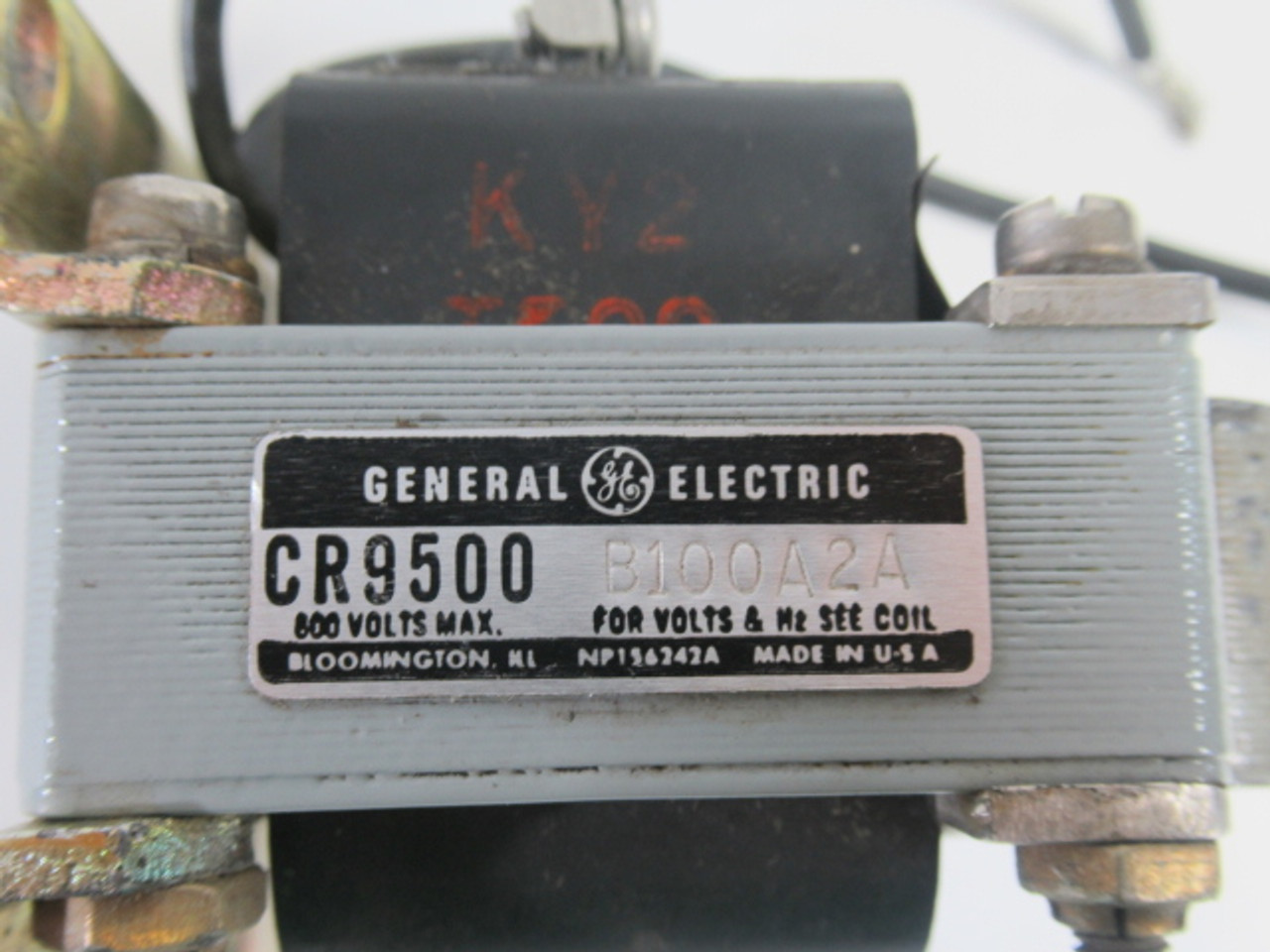 General Electric CR9500B100A2A Pull Type Solenoid Coil 1"Stroke 115V USED