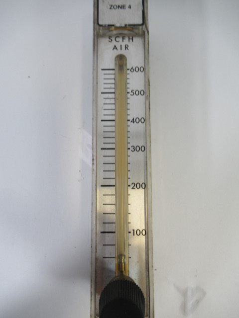 Dwyer RMB-57-SSV Flow Meter 60-600 SCFH Air 70 psi Max USED