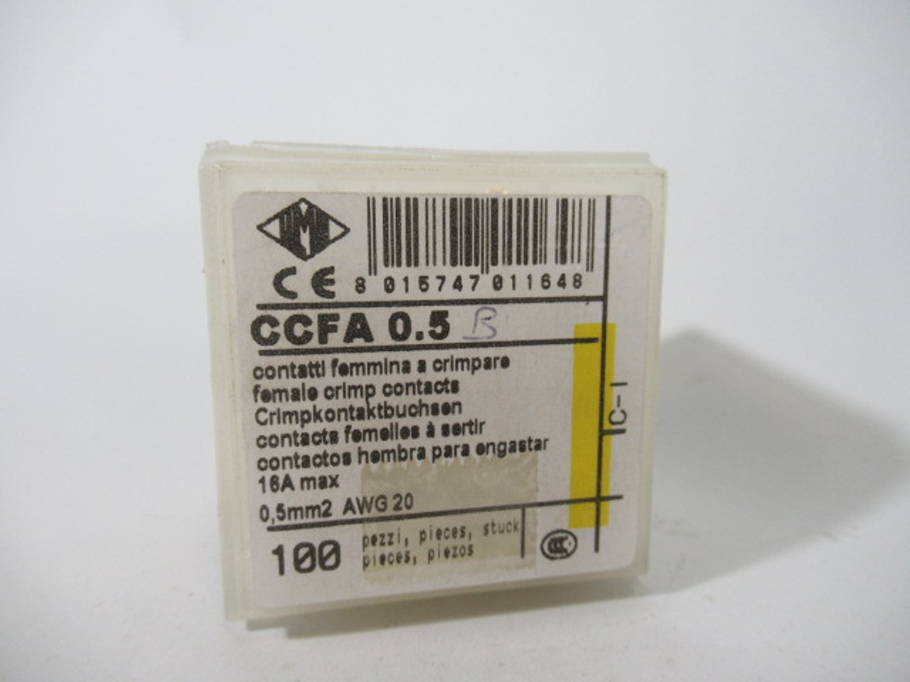 Ilme CCFA-0.5 Female Crimp Contact 0.5mm2 20AWG 16A Lot of 112 ! NEW !