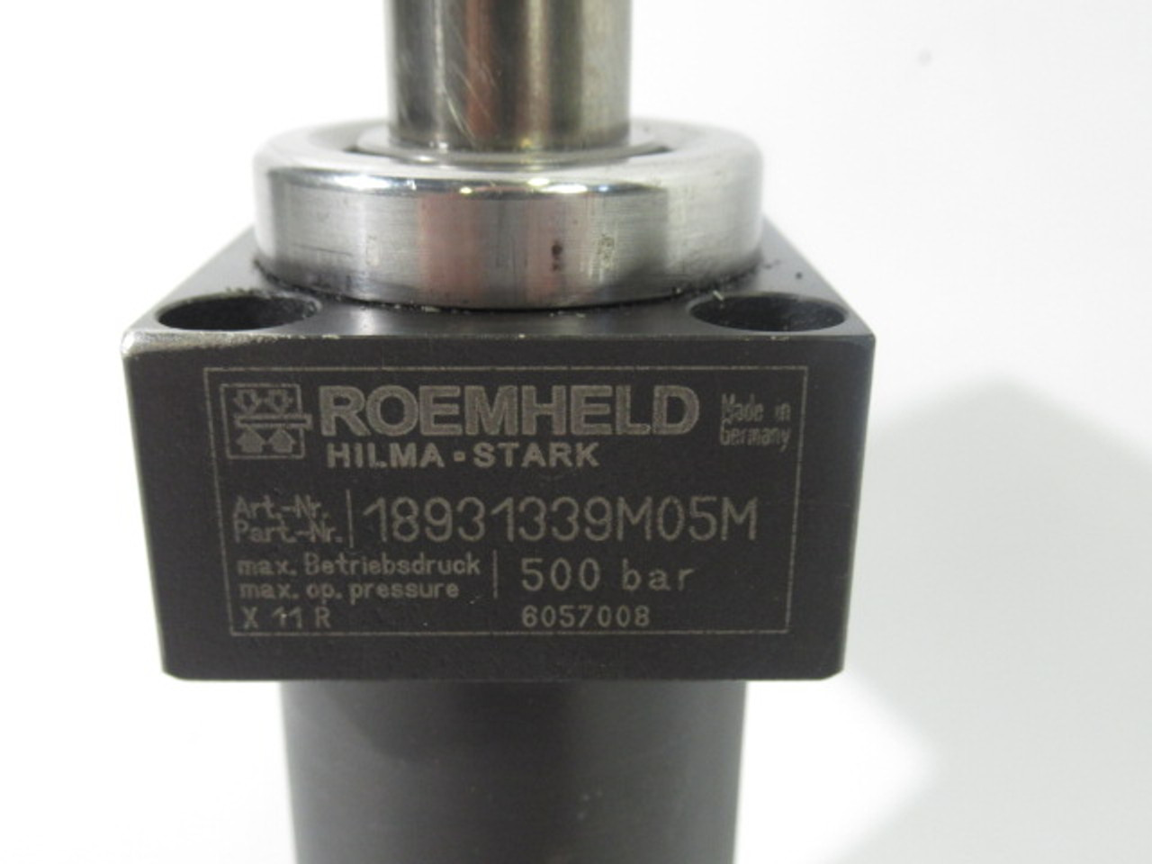 Roemheld 18931339M05M Swing Clamp 20mm Piston 30DEG CCW Swing 500 bar USED