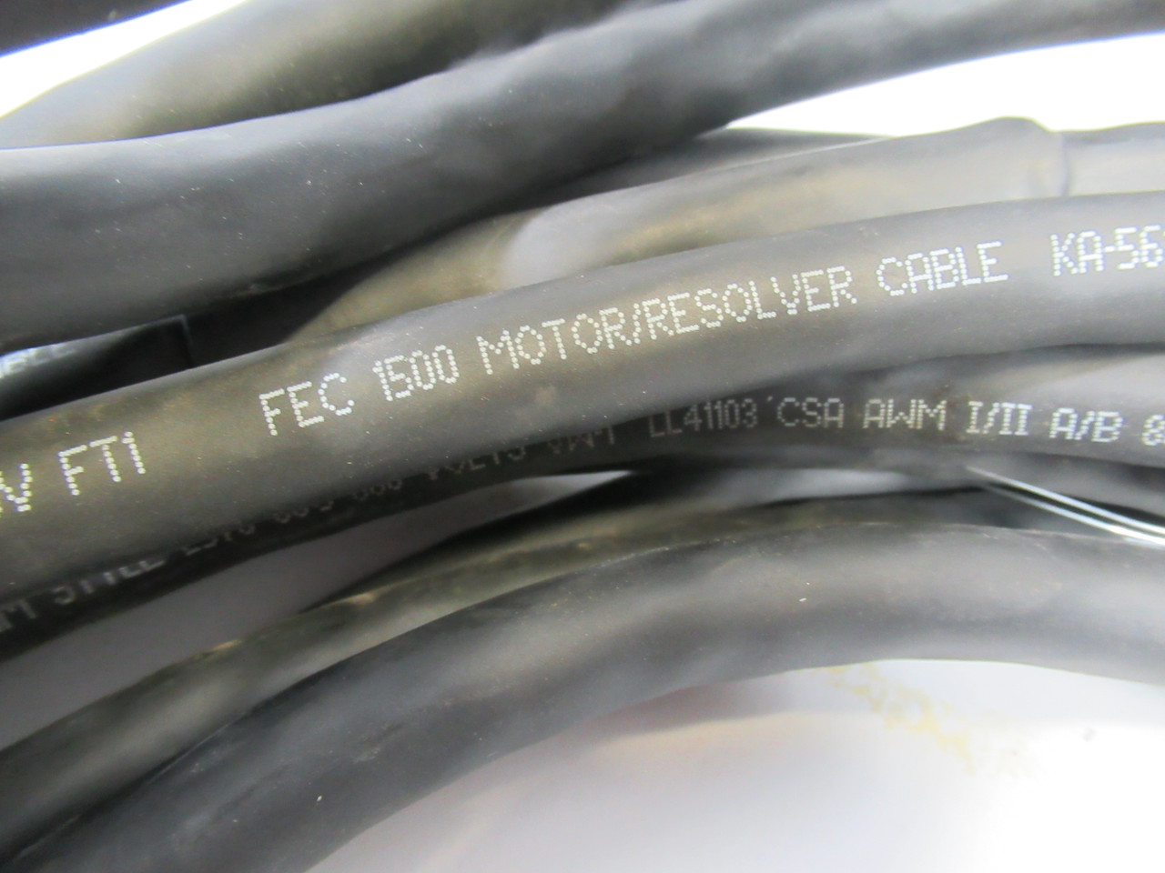 FEC FEB-1251-50 Servo Motor Resolver Cable 600V M12 50’ USED