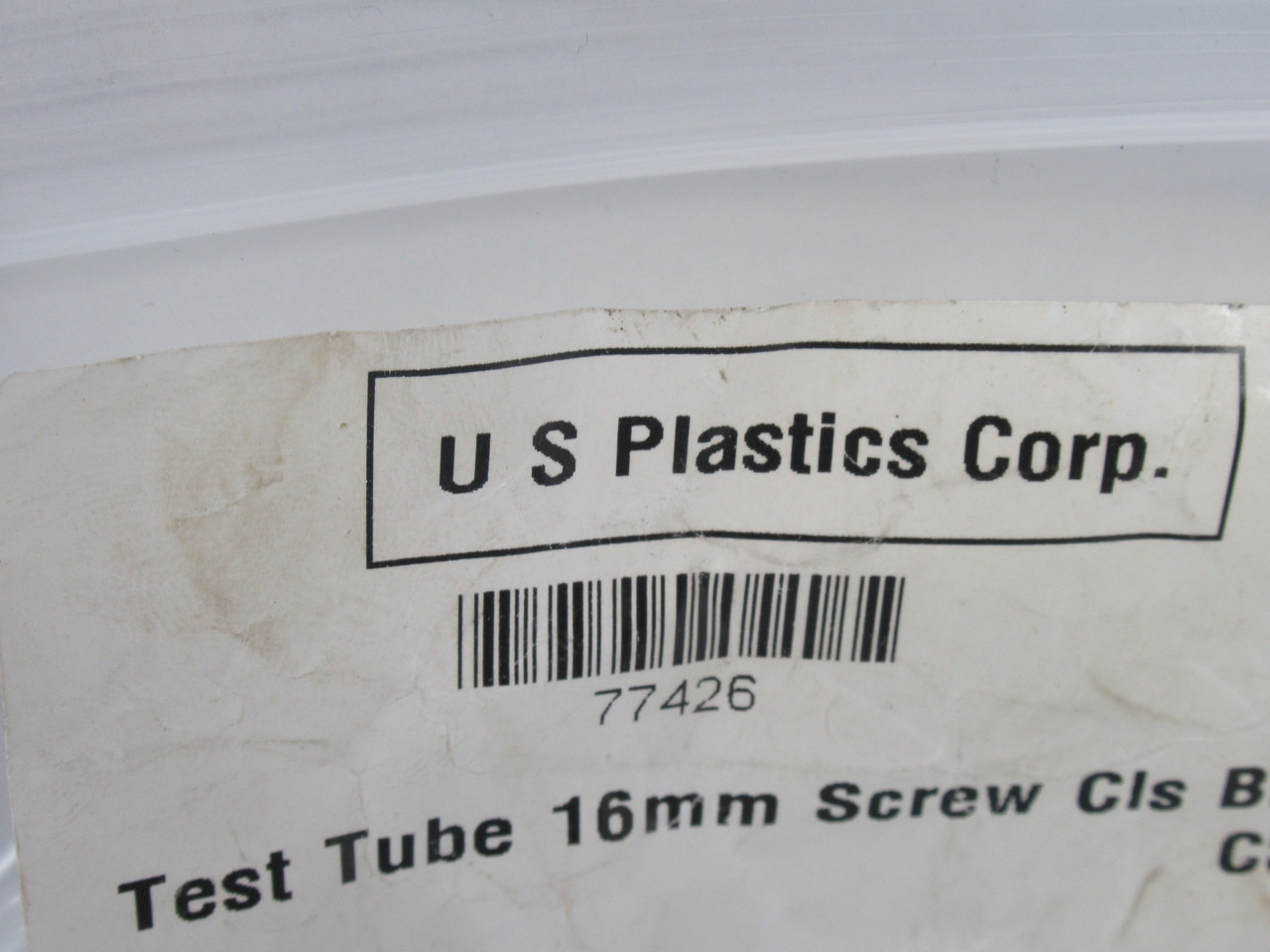 US Plastics 77426 Blue Cap Test Tube 16mm Dia 100mm L 2-12ml Lot of 25 ! NOP !