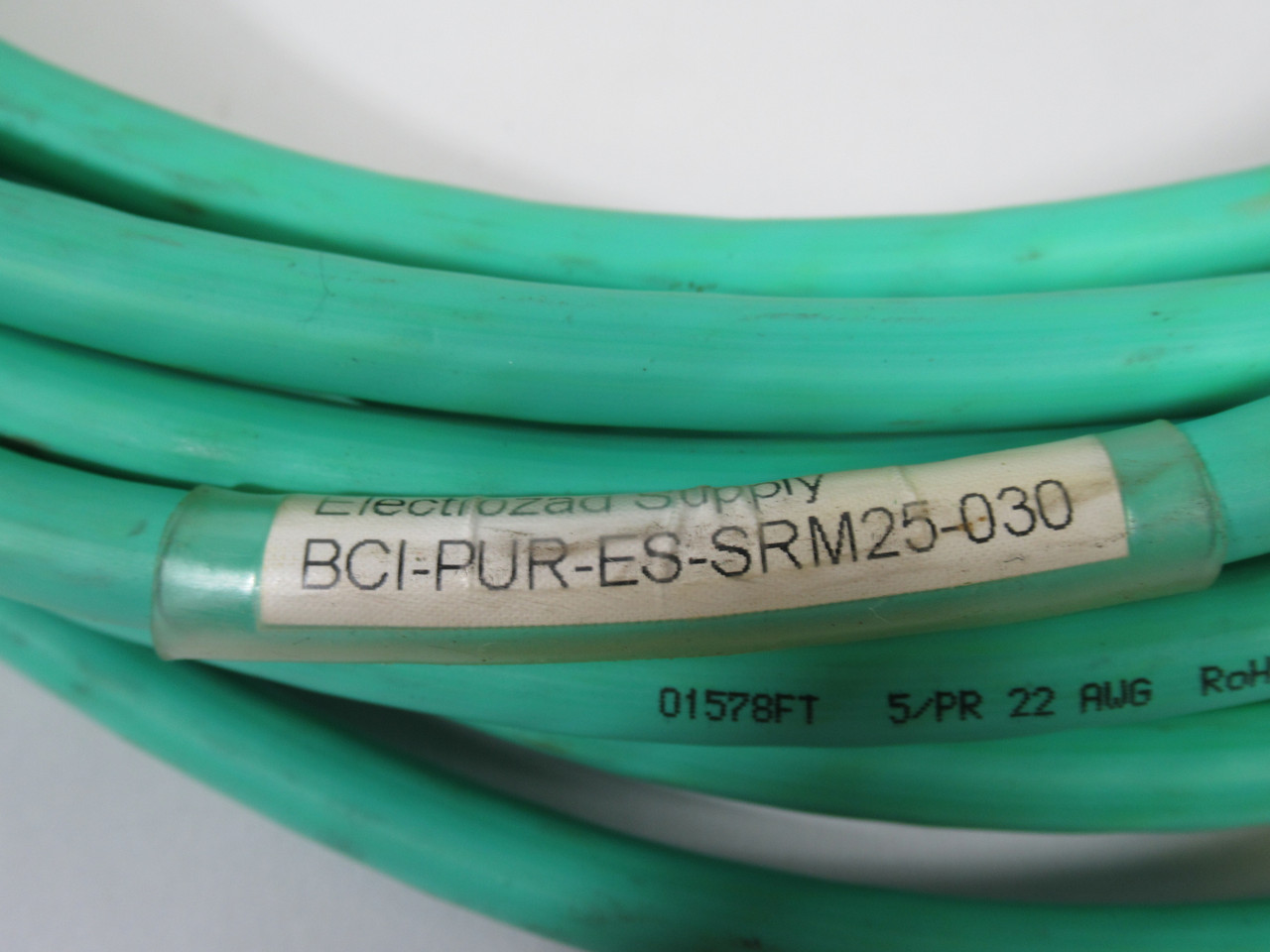 Generic BCI-PUR-ES-SRM25-030 Green Encoder Cable w/MS3106E18-1S 16m USED