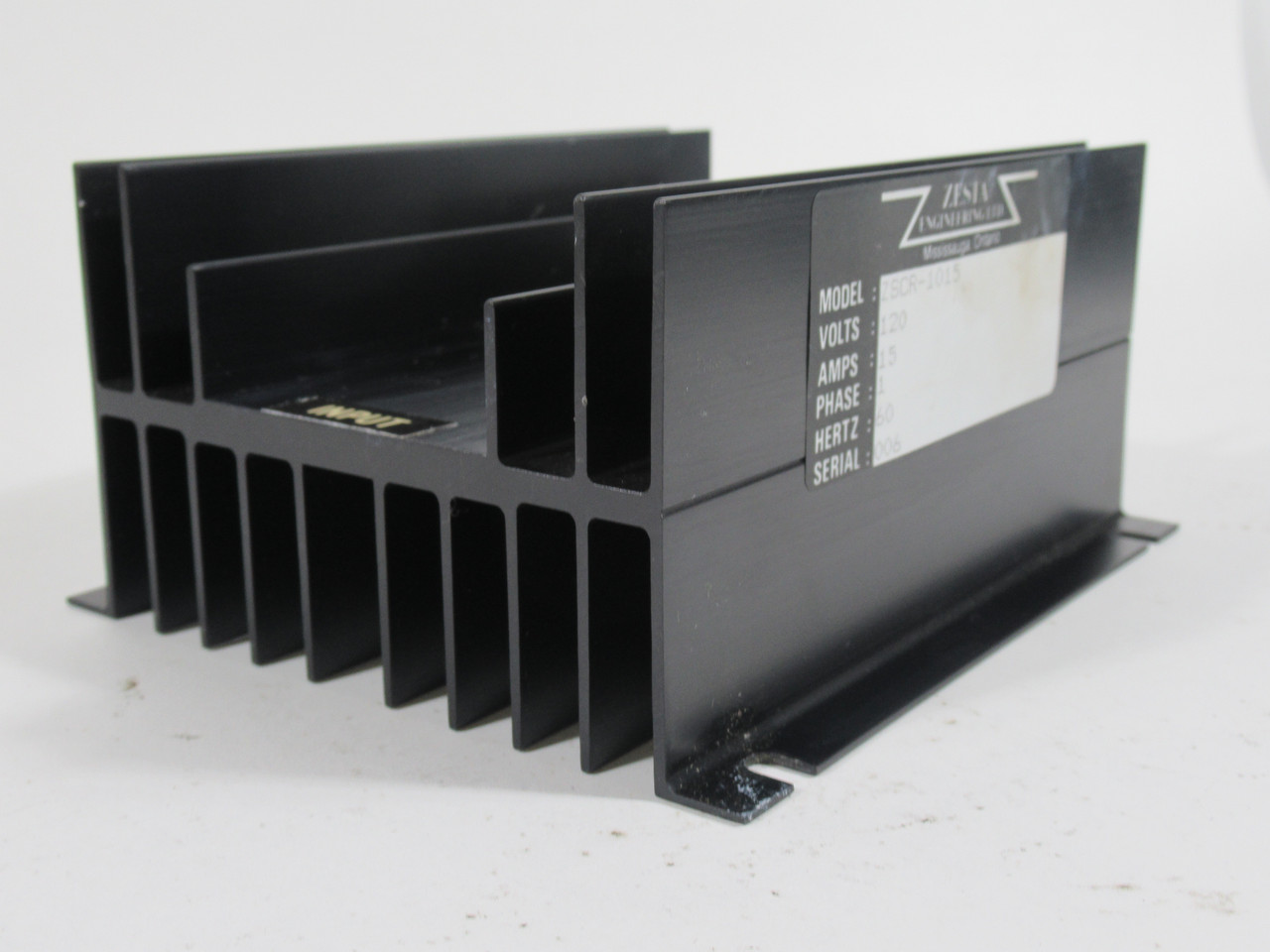 Zesta ZSCR-1015 Heat Sink Base 120V 15A 1PH 60Hz USED