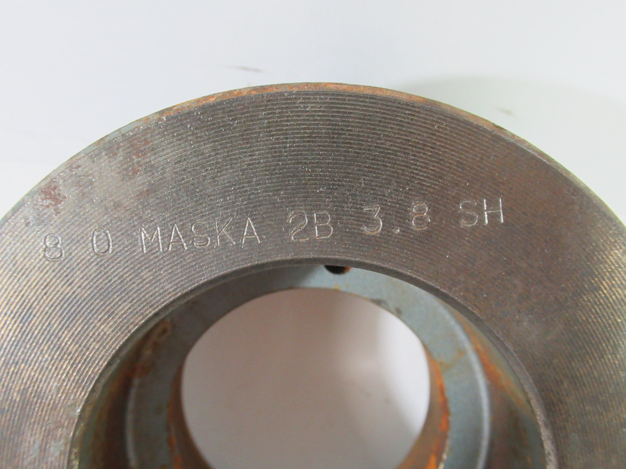 Maska 2B3.8SH Bushed Sheave 1-11/16" Max Bore 2-Groove 4.15"OD A/B Belt USED
