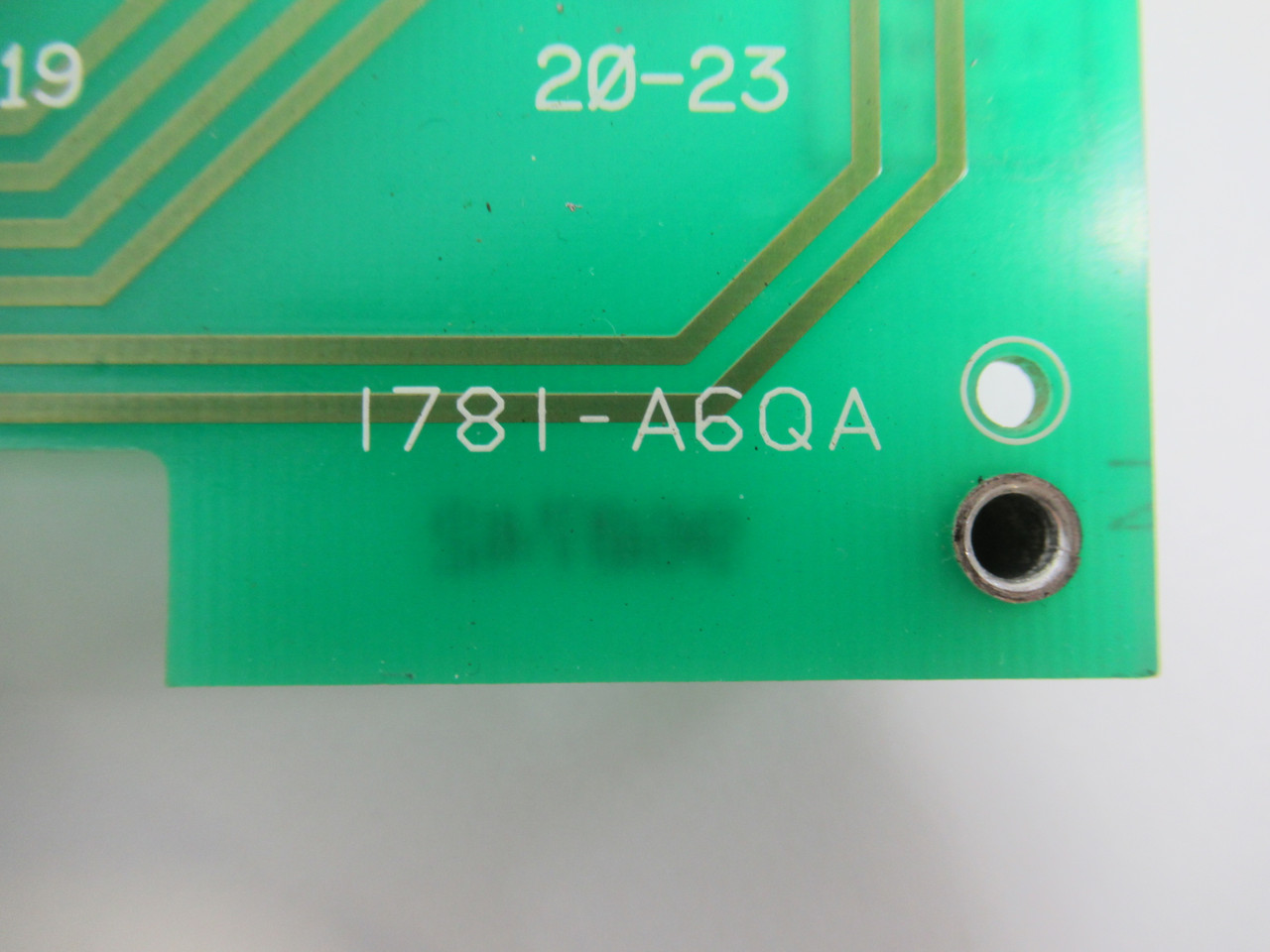 Western Reserve Controls 1781-A6QA 6 Quad Output Module Mounting Board USED