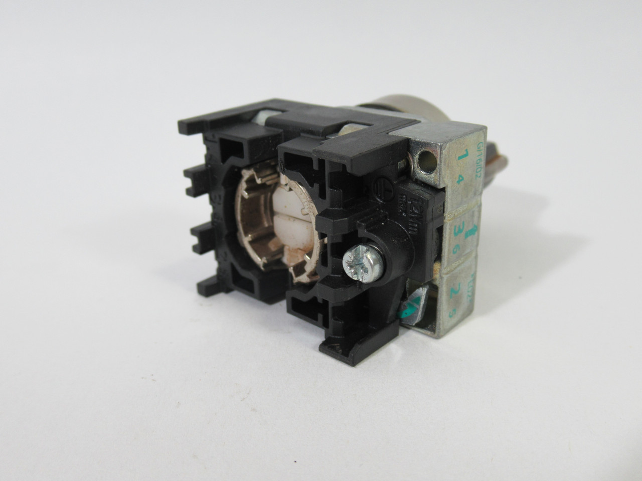 Siemens 3SU1002-2BL10-0AA0 3-Pos Selector Switch Unit C/W Holder USED