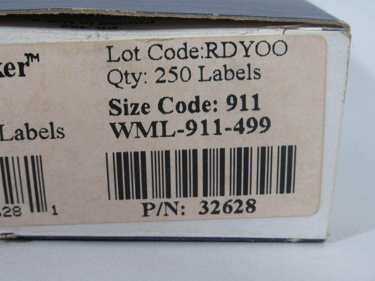 Brady 32628 WML-911-499 250/Roll ID Pro Wire Marking Label  NEW