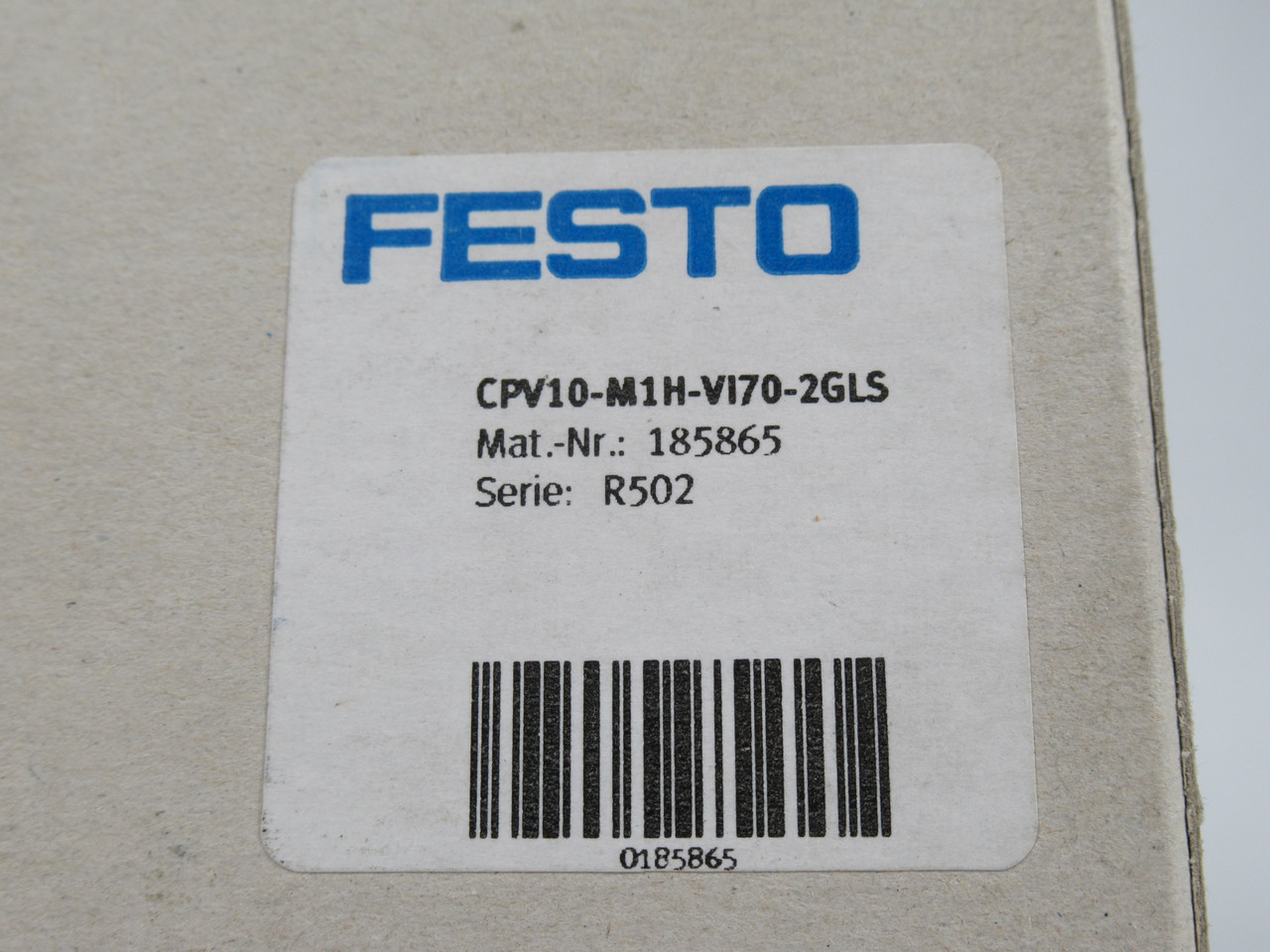 Festo CPV10-M1H-VI70-2GLS 185865 Vacuum Generator 2-10 Bar 0.46W 21VDC ! NEW !