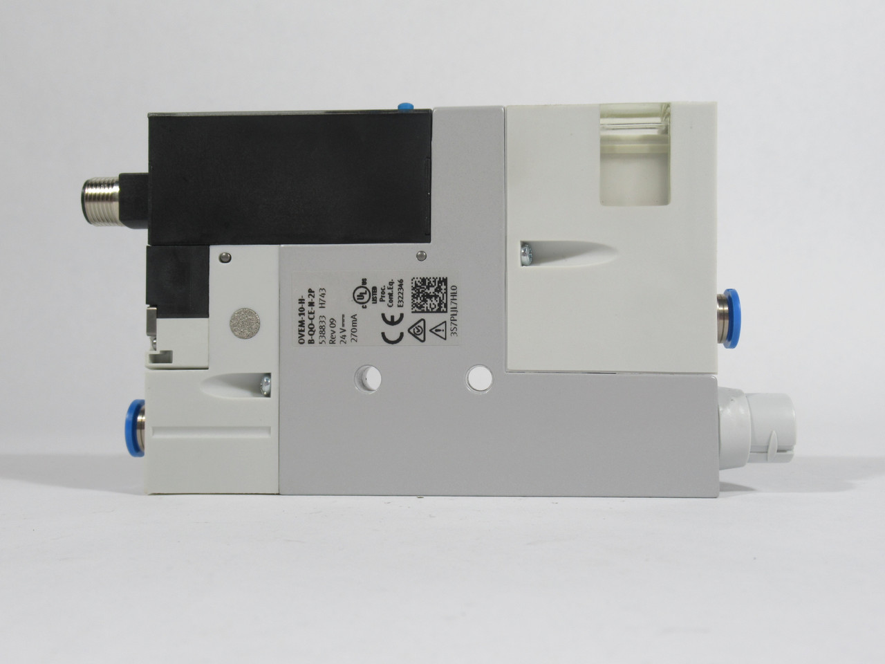 Festo 538833 OVEM-10-H-B-QO-CE-N-2P Vacuum Generator 24VDC 270mA ! NEW !
