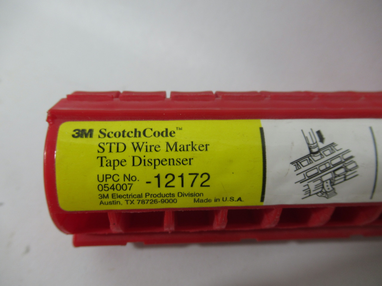 3M STD ScotchCode Wire Marker Tape Dispenser 10 Slot USED