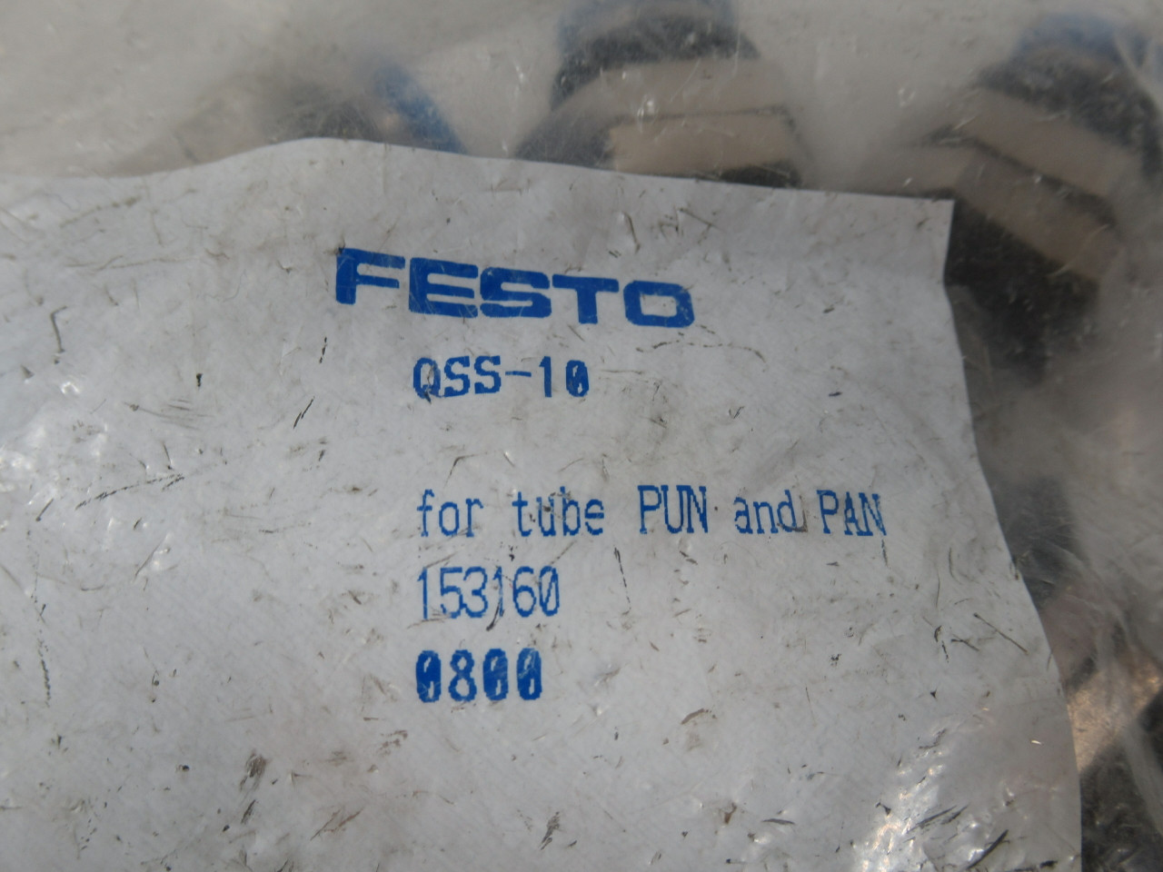 Festo 153160 QSS-10 Push-in Bulkhead Connector 10-Pack ! NWB !