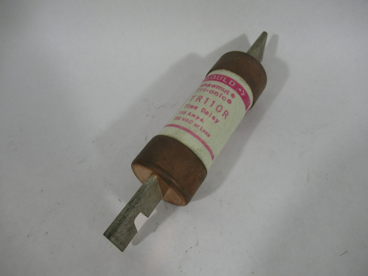 Gould Shawmut TR110R Tri-Onic Time Delay Fuse 110A 250VAC USED