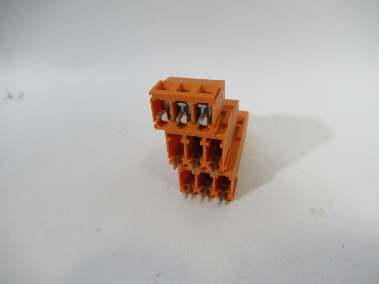 Weidmuller 1769630000 3 Position Orange Fixed Terminal Block Lot of 46 ! NEW !