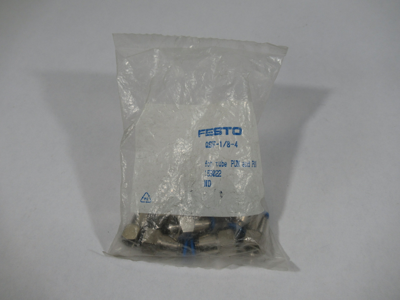 Festo 153022 QSF-1/8-4 Female Push-in Fitting 4mm Tube G1/8 10-Pack ! NWB !