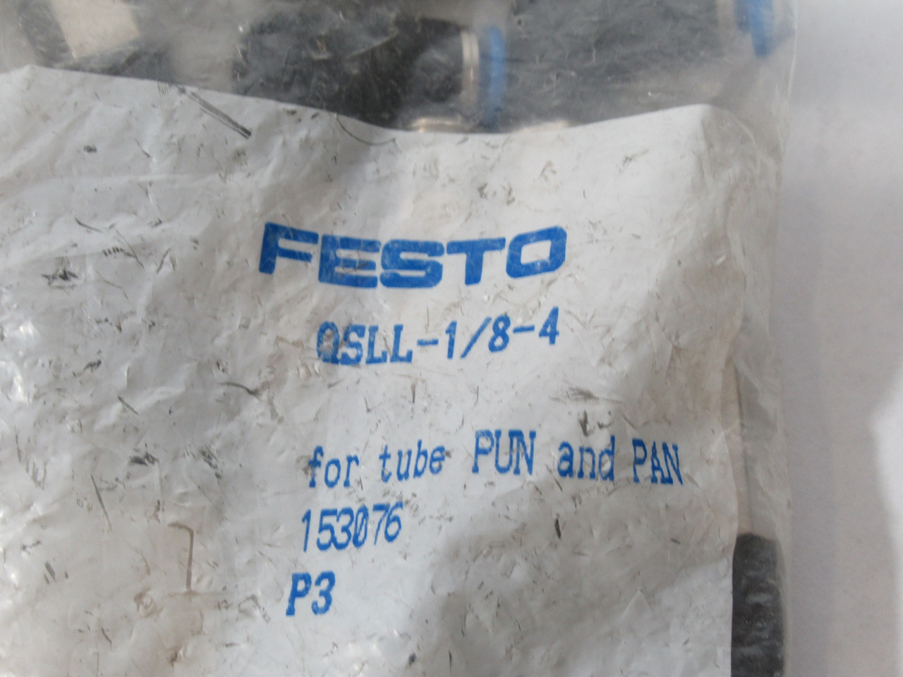 Festo 153076 QSLL-1/8-4 Push-in L-Fitting Long R1/8 4mm 10 Pack ! NWB !