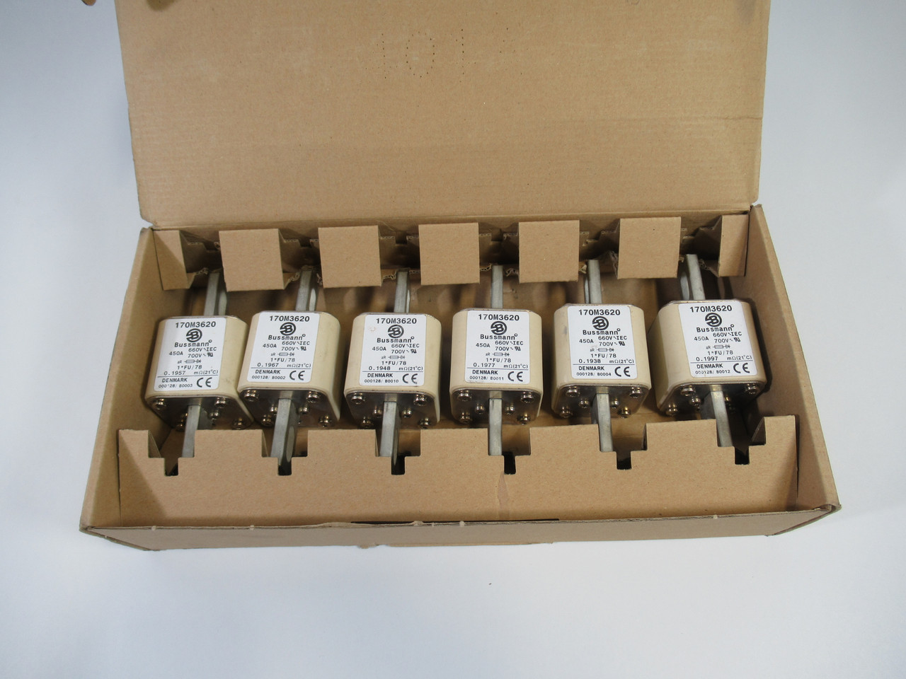 Bussmann 170M3620 Fuse 450A 660V 6-Pack ! NEW !