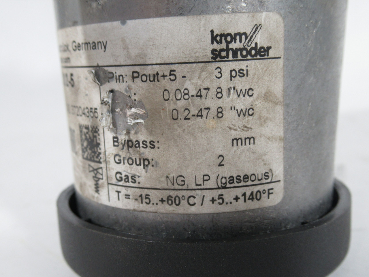 Krom Schroder 03155176 GIK-15TN02-5 Air/Gas Ratio Control 1/2" NPT USED