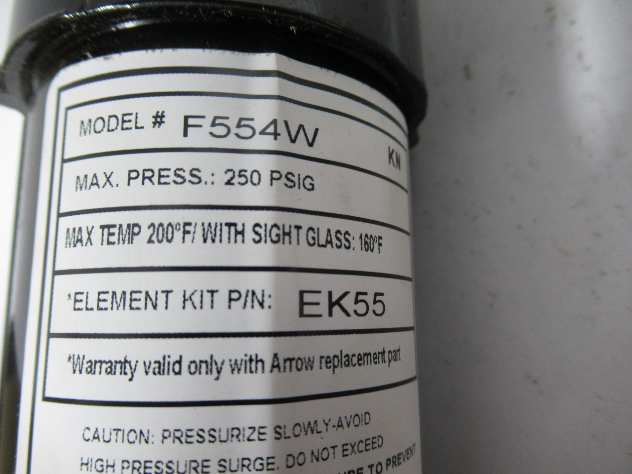 Arrow Pneumatics F554W Standard Coalescing Filter 1/2" Pipe .03 Micron ! NEW !