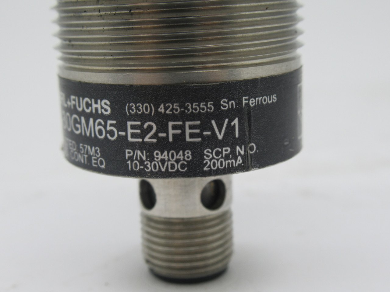 Pepperl+Fuchs NMB8-30GM65-E2-FE-V1 Inductive Sensor 10-30VDC 200mA USED