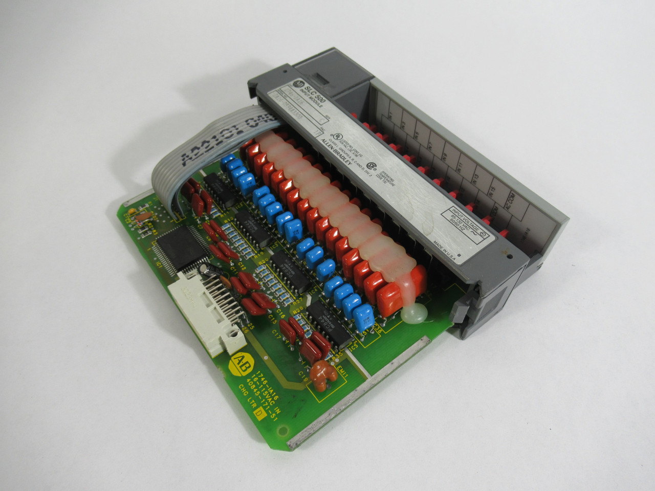 Allen-Bradley 1746-IA16 Input Module Ser C 85-132VAC GLUE ON MODULE USED