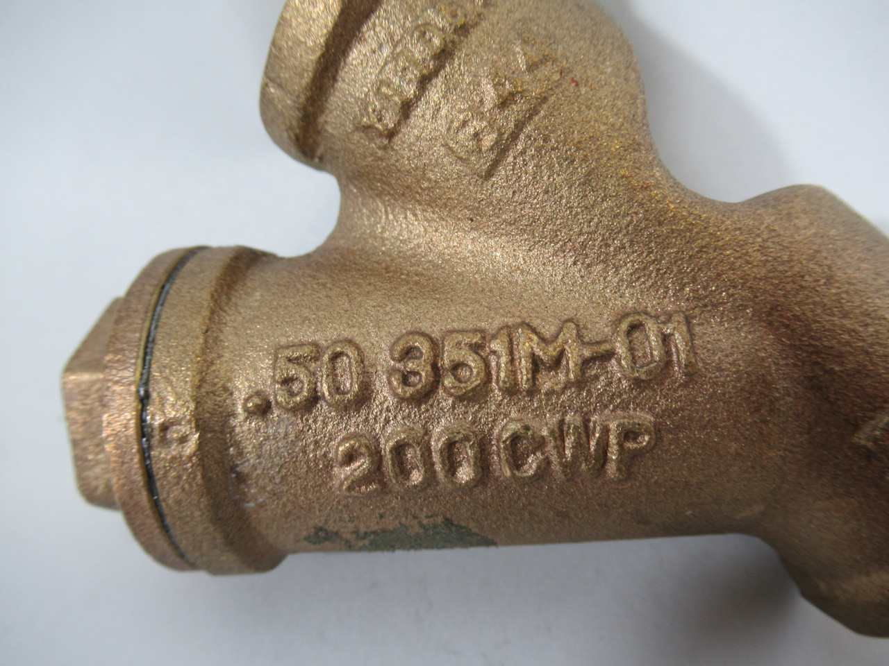 Mueller .50-351M-01 Bronze Y-Strainer Valve 1/2" NPT 200CWP 200 psi ! NOP !