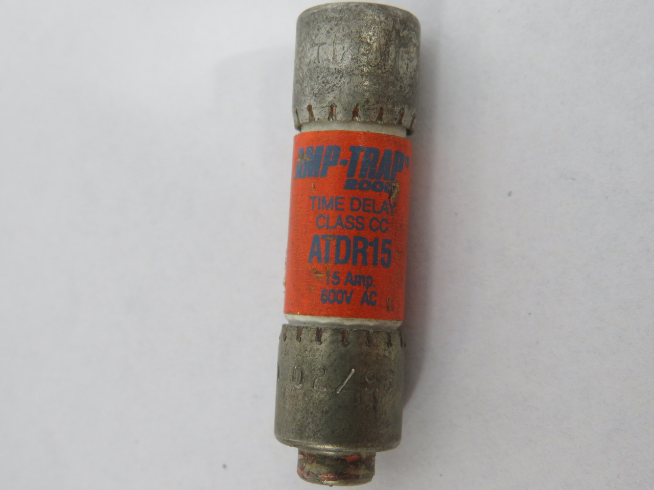 Gould Shawmut ATDR15 Time Delay Fuse 15A 600VAC USED