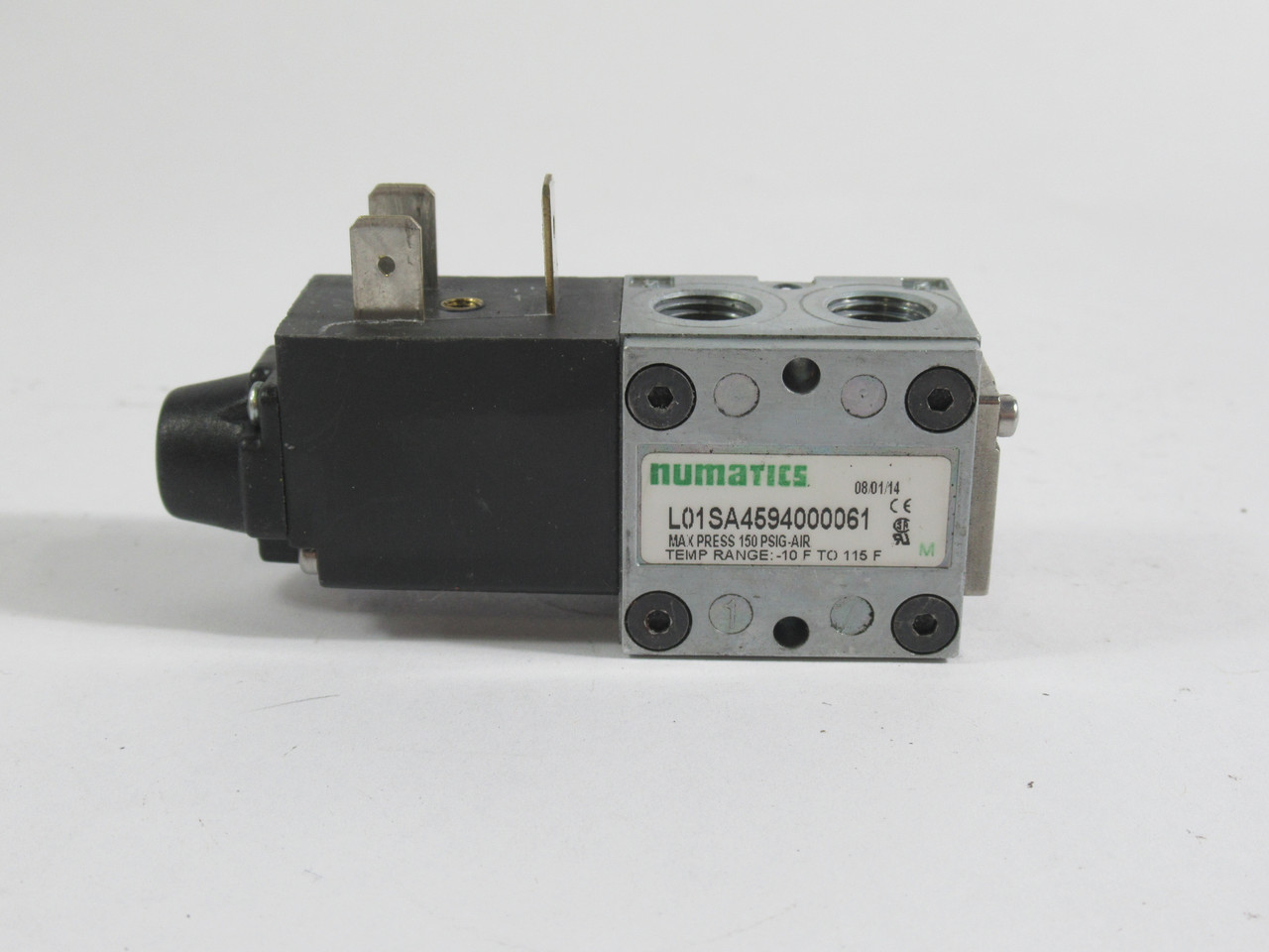 Numatics L01SS459400061 Pneumatic Sensor 150 psig Air 1 Coil Only USED