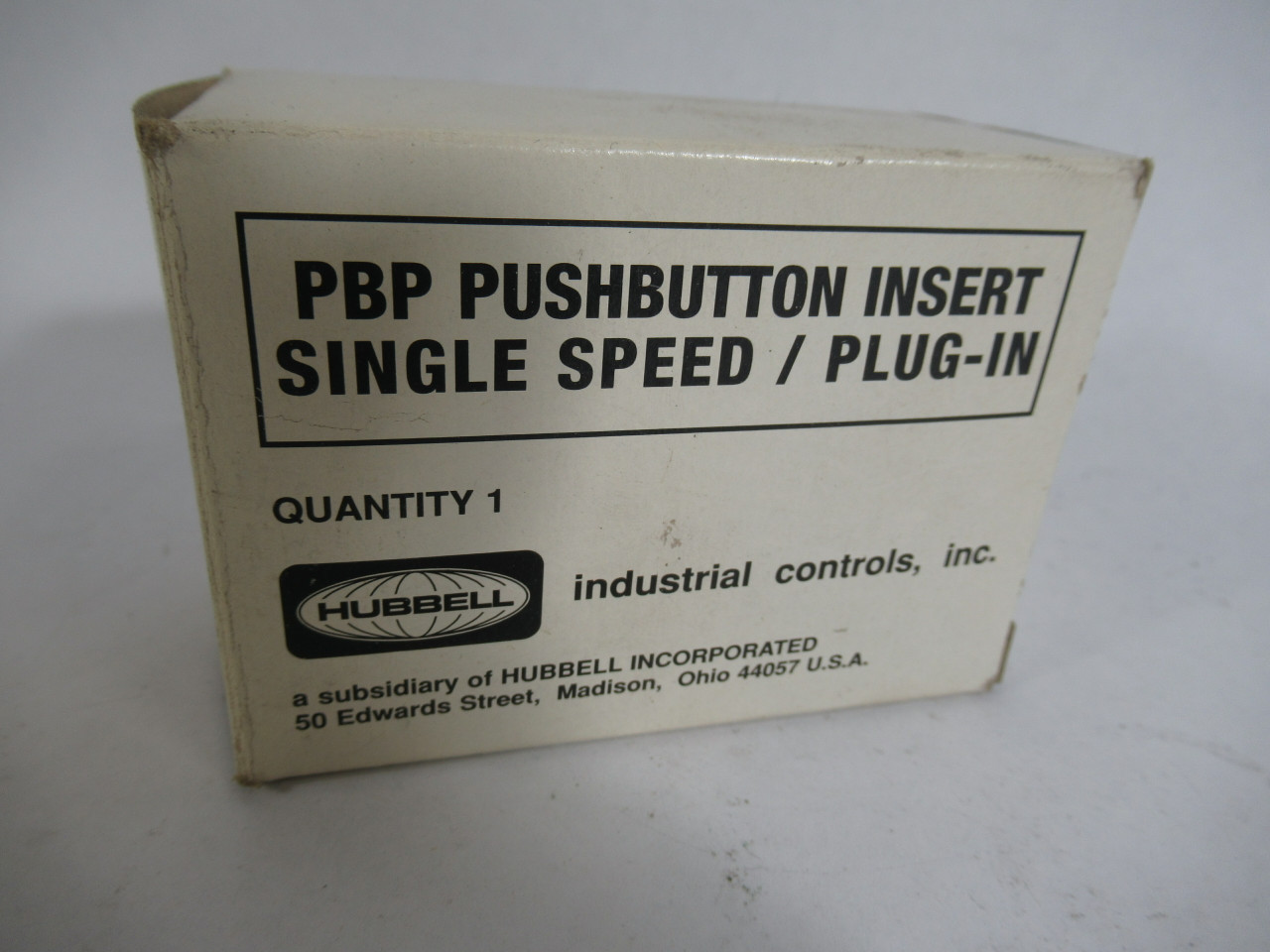 Hubbell PG2 Single Speed/Plug In Push Button Insert 250VAC ! NEW !
