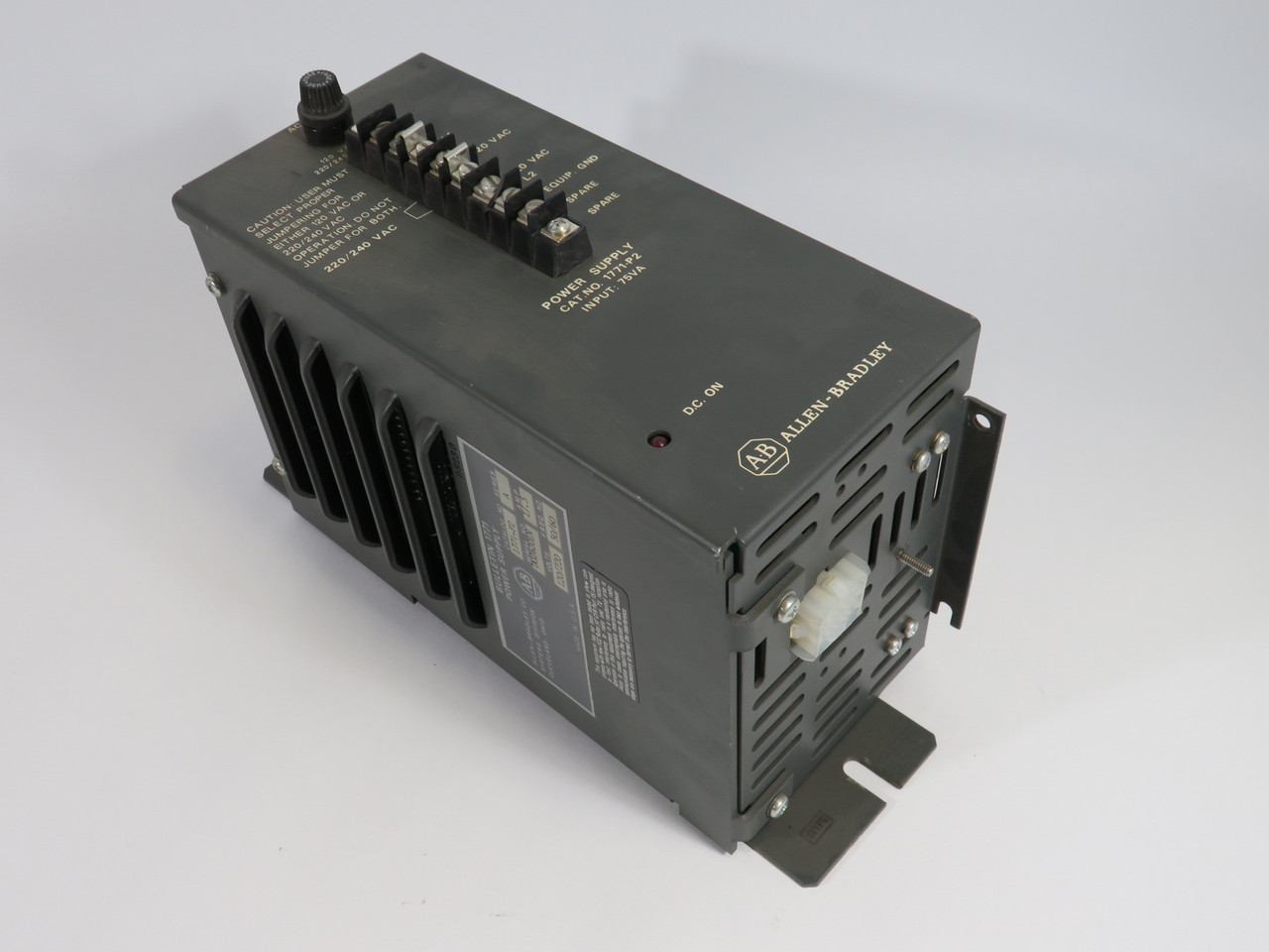 Allen-Bradley 1771-P2 Power Supply SER A 75VA 120/220V 1/0.5A 50/60Hz USED