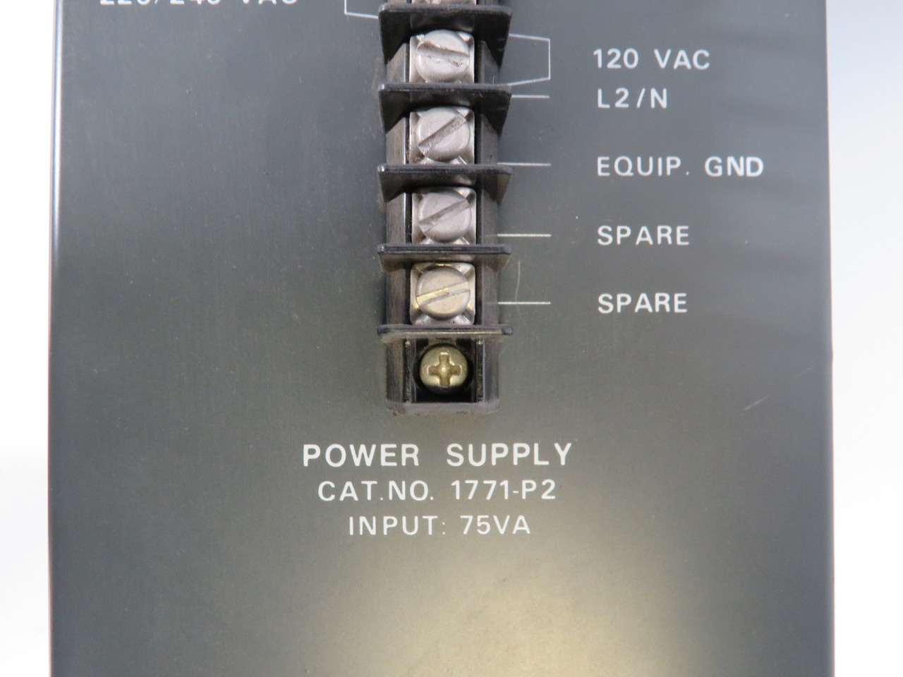 Allen-Bradley 1771-P2 Power Supply SER B 75VA 120/220V 1/0.5A 50/60Hz USED