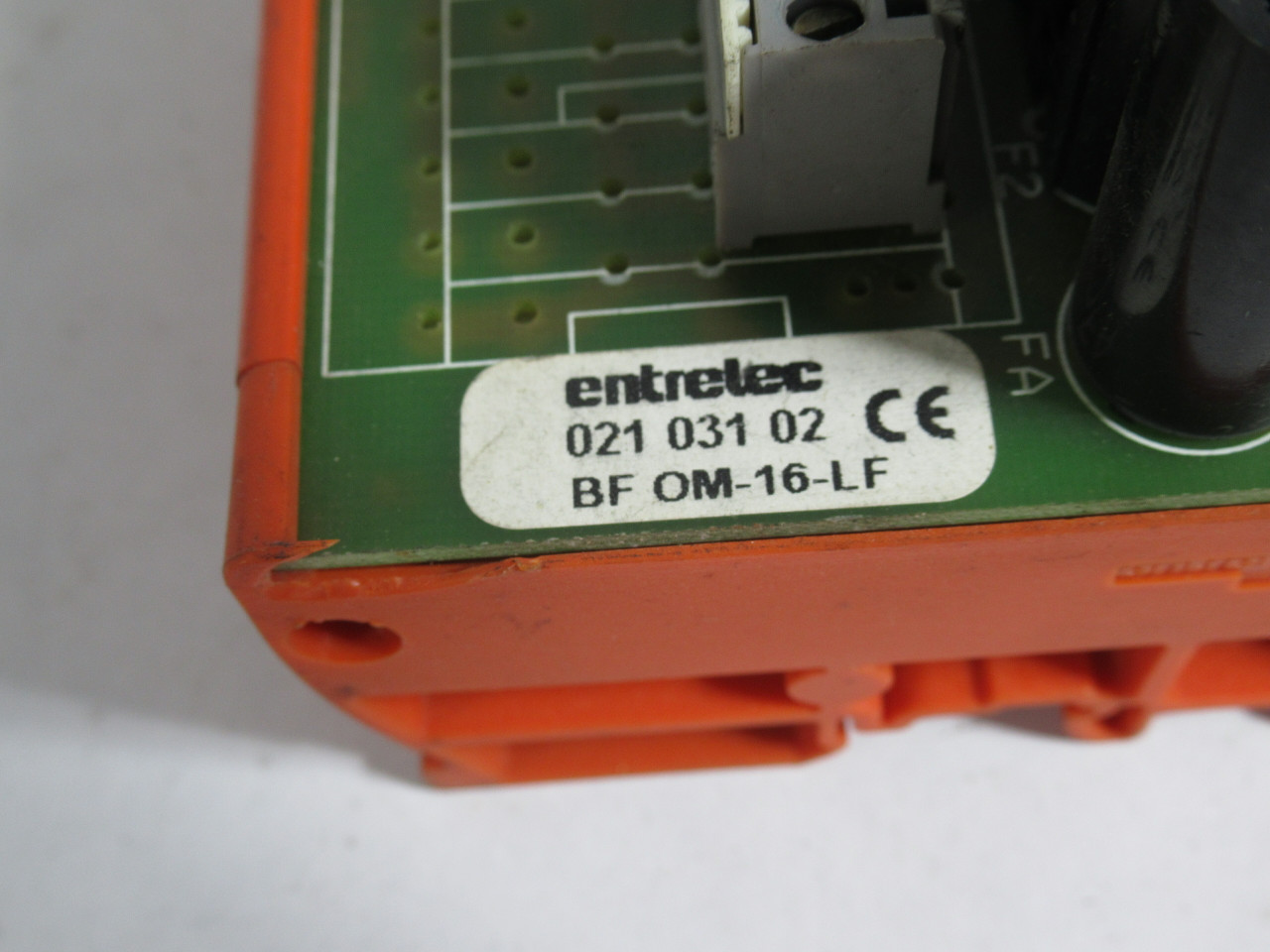 Entrelec 02103102 16 Channel Interface Board *Cracks to Case* USED