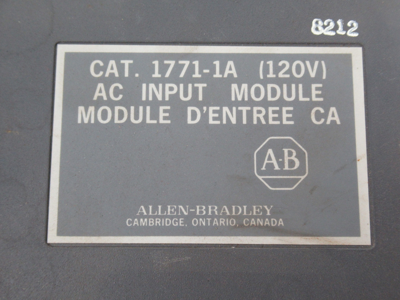 Allen-Bradley 1771-IA AC Input Module 120V SEE DETAILS USED