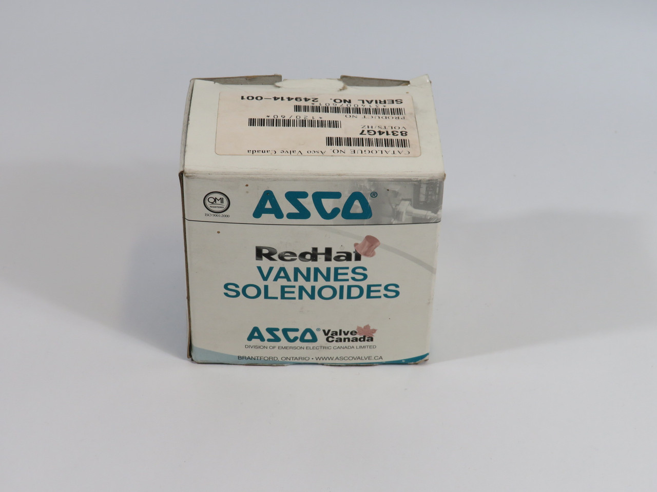 Asco 8314G7 Solenoid Valve 1/4" Pipe 80 psi Air 40 psi Water/Oil 10.1W ! NEW !