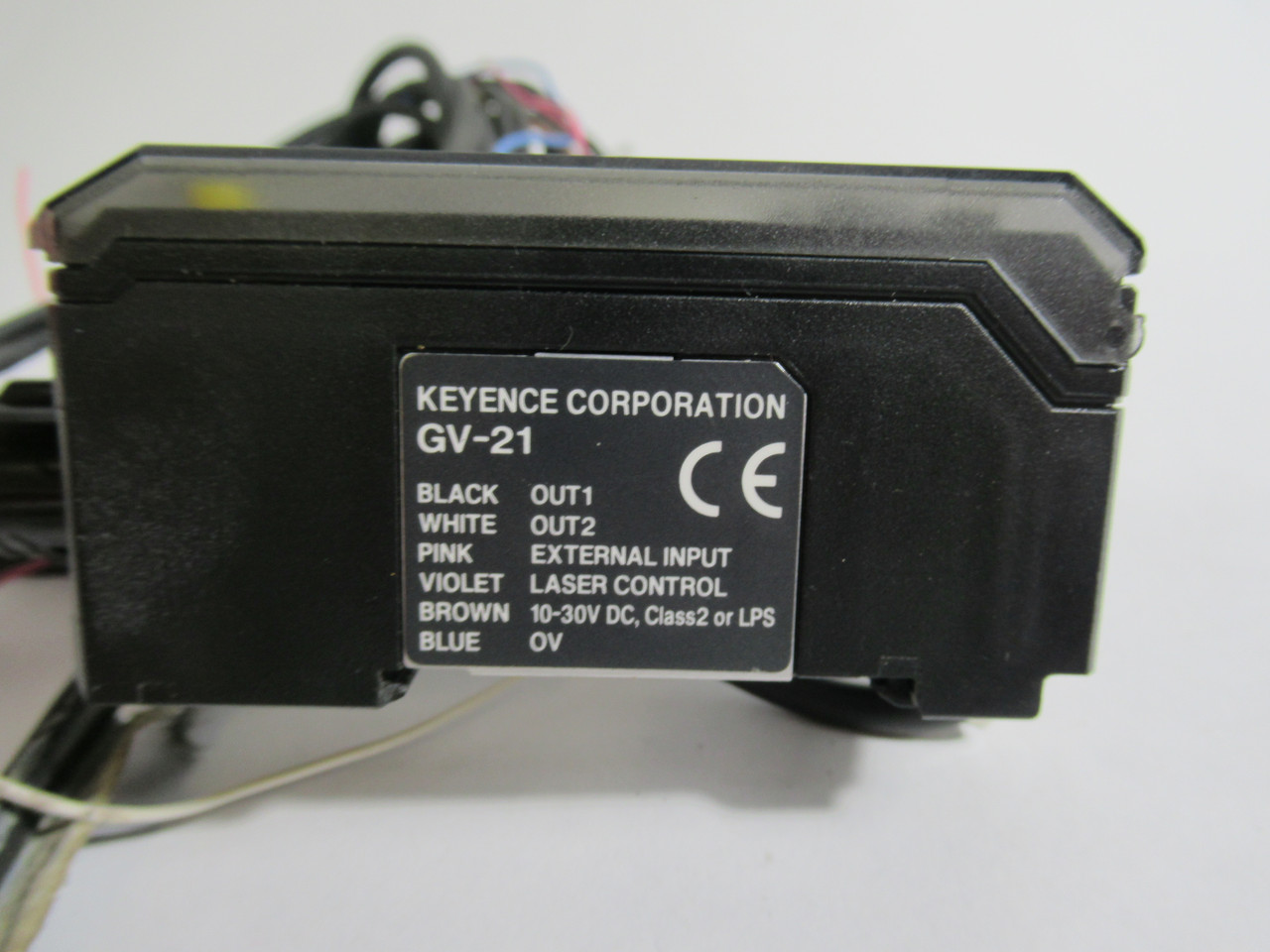 Keyence GV-21 Amplifier Unit Laser Sensor CMOS 10-30VDC 11ft USED
