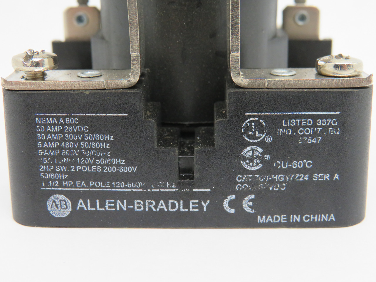 Allen-Bradley 700-HG47Z24 Open Style Power Relay Ser A 24VDC USED