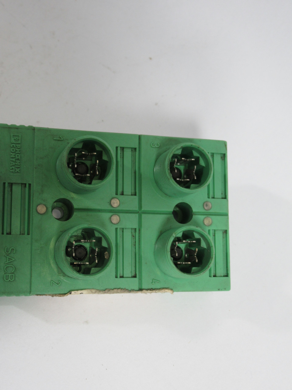 Phoenix Contact 1662816 4 Port Sensor/Actuator *No Plug Tops* .5m Cable USED