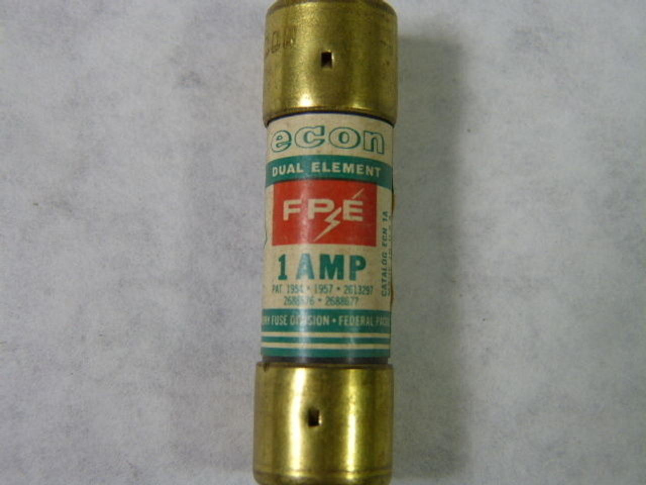 Econ ECN-1 Dual Element Fuse 1A 250V USED