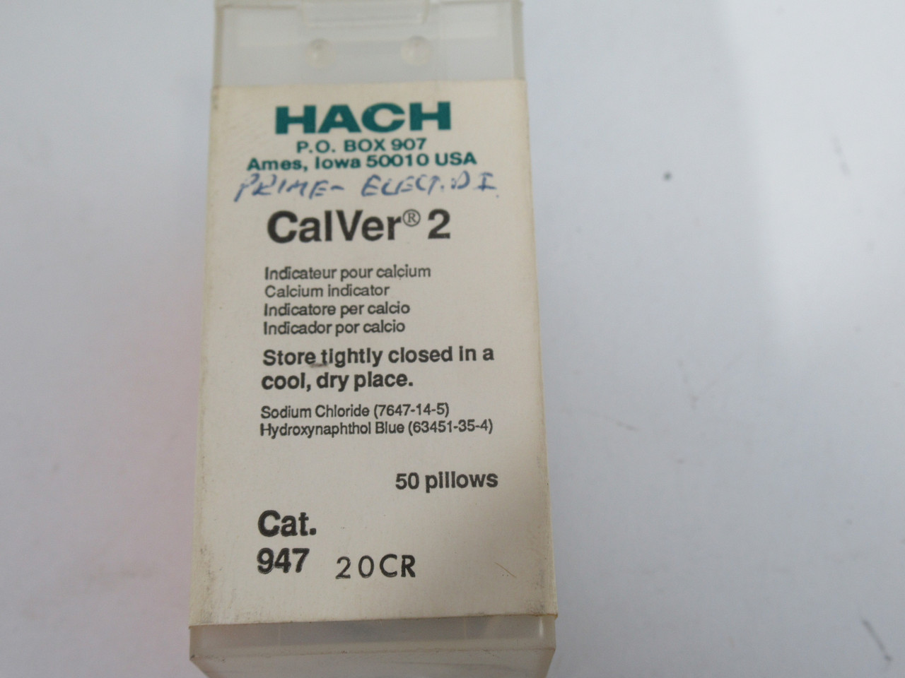 Hach 94720CR CalVer 2 Calcium Indicator Pillow 50-Pack ! NEW !