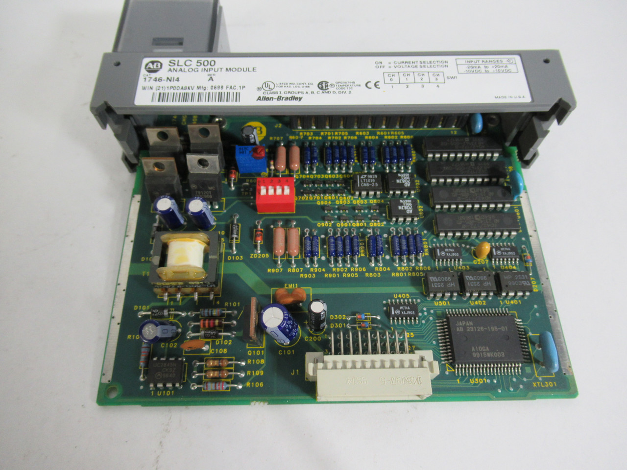 Allen-Bradley 1746-NI4 Ser. A SLC500 Analog Input Module *No Terminal* USED