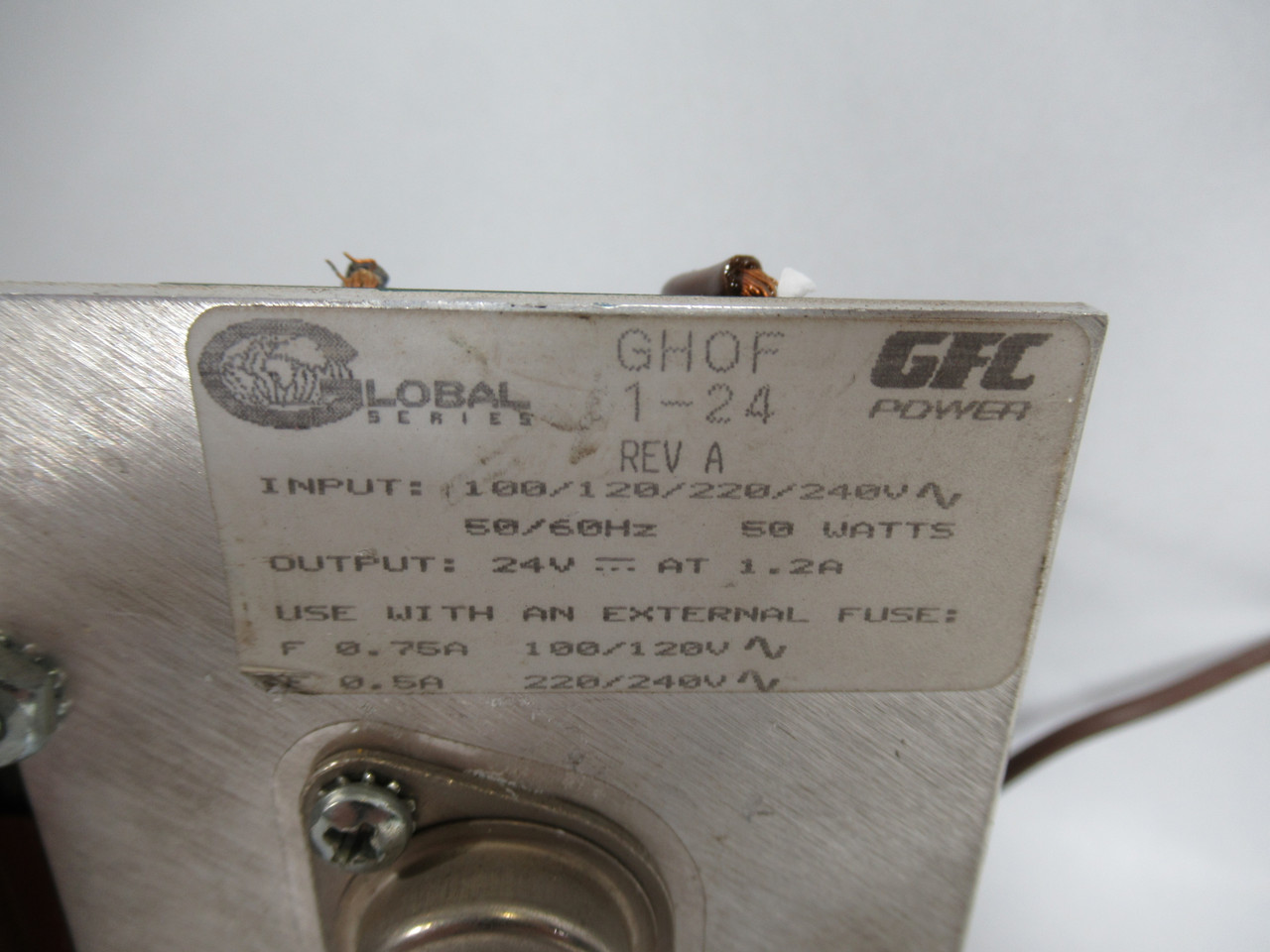 Hammond GHOF-1-24 Rev. A Power Supply Output: 24VDC@1.2A USED
