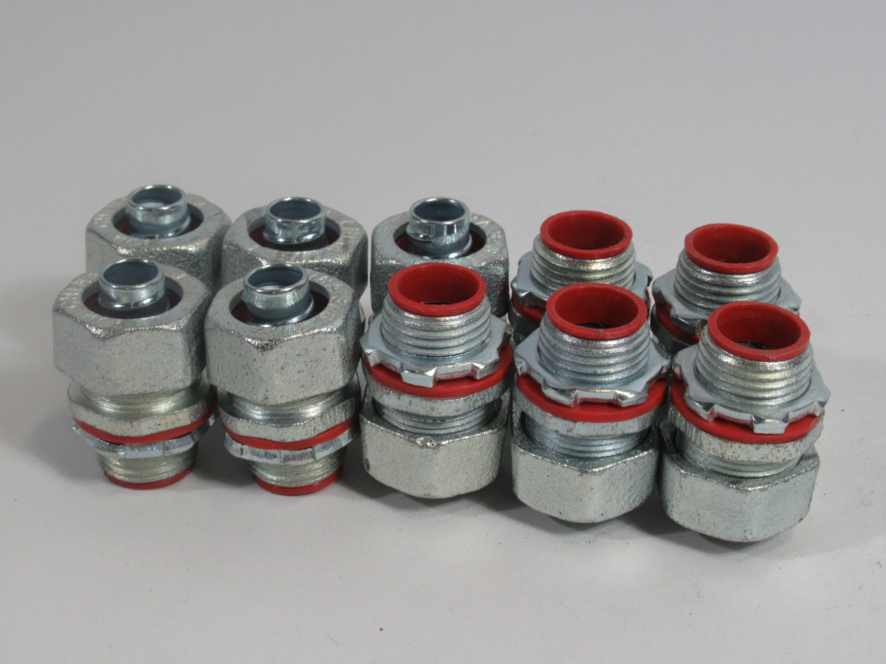 Generic 3/8 Liquid Tight Couplings 3/8 NPT RED Lot of 10 USED