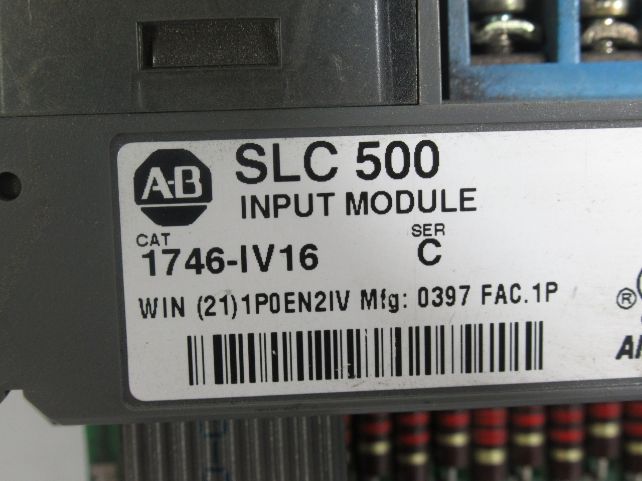 Allen-Bradley 1746-IV16 Ser C Input Module 40845-369-51 *Damaged Hinge* USED