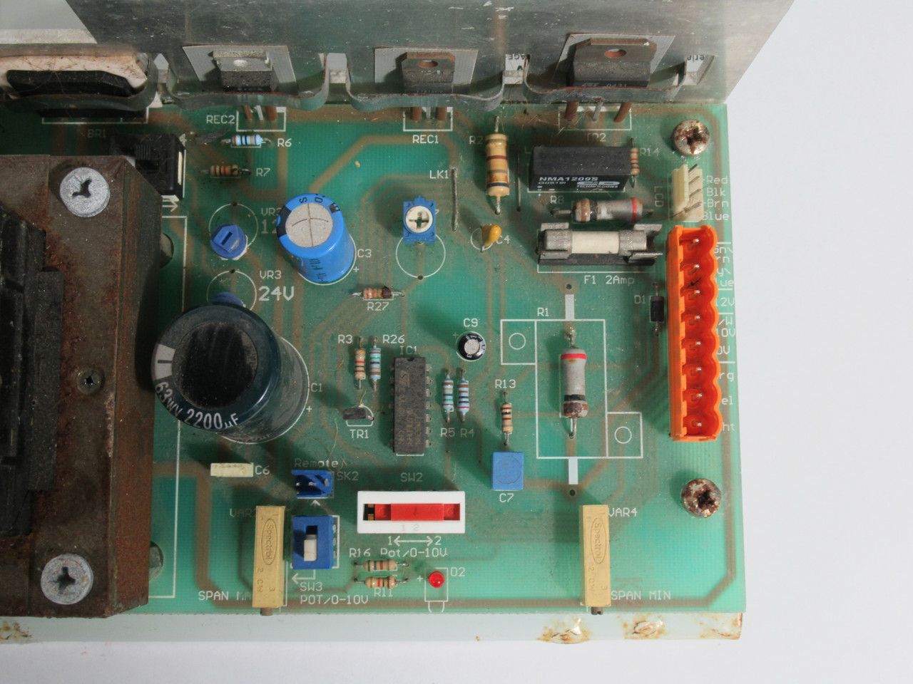 Placid PS-24-M Constant Current Power Supply 24V Output *Rust/Damage* USED