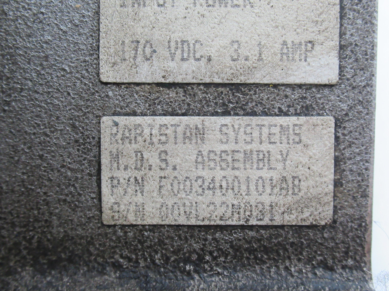 Rapistan Systems F003400101AB Magnetic Switch Left Hand Assembly 170VDC USED