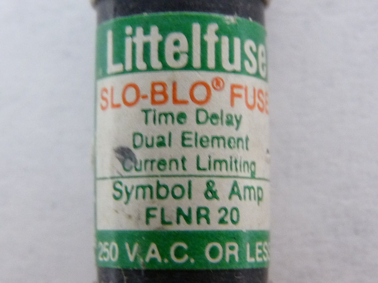 Littelfuse FLNR-20 Slo-Blo Dual Element Fuse 20A 250V USED