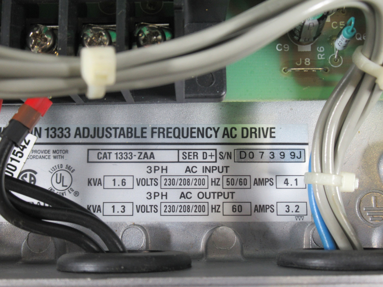 Allen-Bradley 1333-ZAA AC Drive Ser: D+ 230V 50-60 USED